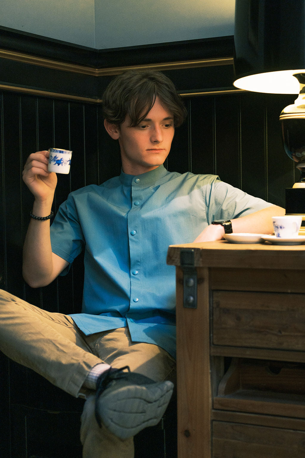 Fritz Collar Shirt | Sea