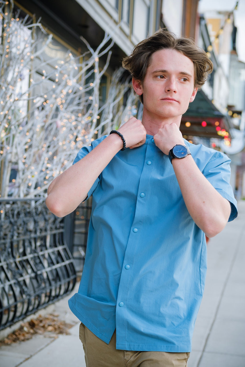 Fritz Collar Shirt | Sea